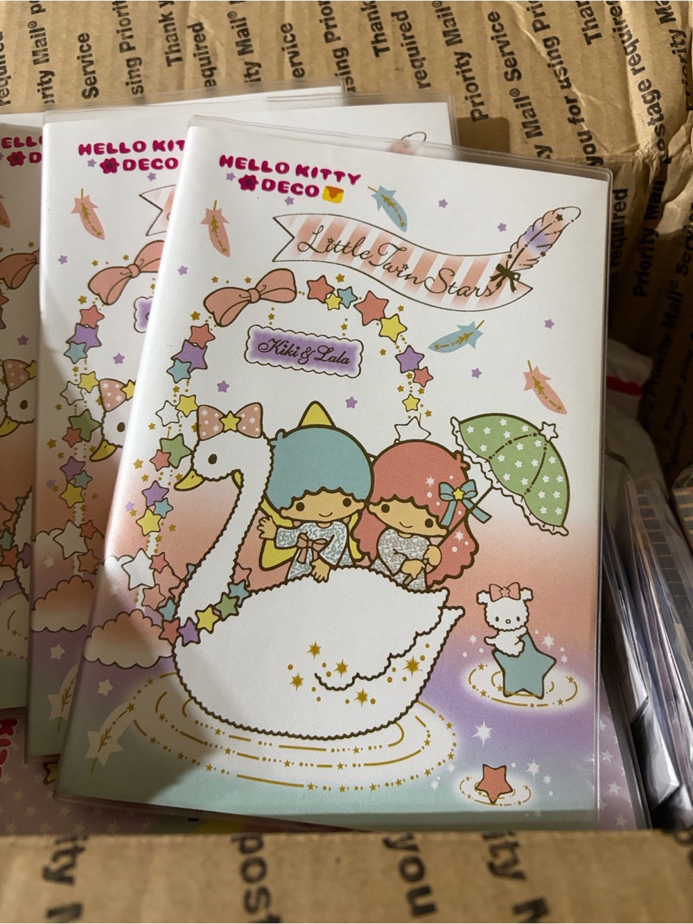 Hello Kitty Little Twin Stars Pastel Multi-Color Notebook